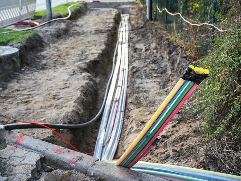 West Montrose Fibre Internet construction beginning